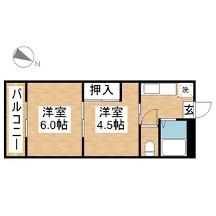 カレッジハイツ豊明【2階】の間取り