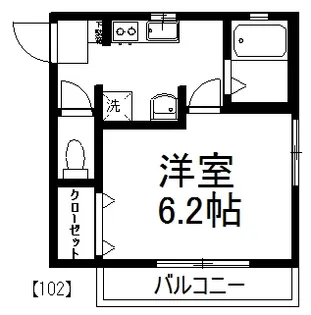グリーンハイム富士見【1階】の間取り