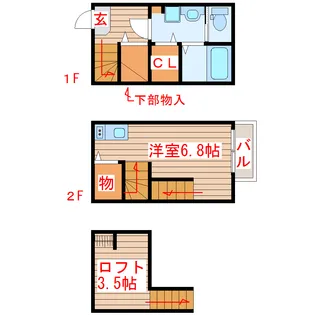 FineCourt仙台卸町の間取り