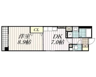 コーポレート稲毛海岸【3階】の間取り