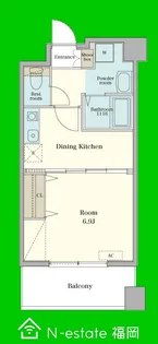 福岡県福岡市西区姪の浜4【マンション】の間取り