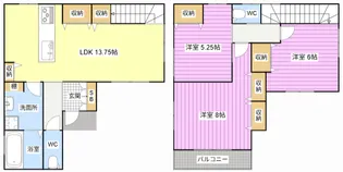 静岡県浜松市中央区佐鳴台1【一戸建】の間取り