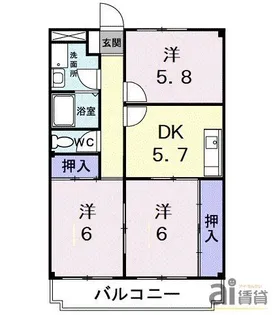 東京都東村山市本町1【マンション】の間取り