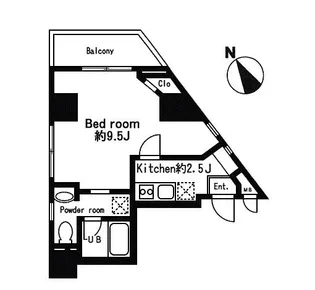 ププレMIYA八丁堀【4階】の間取り