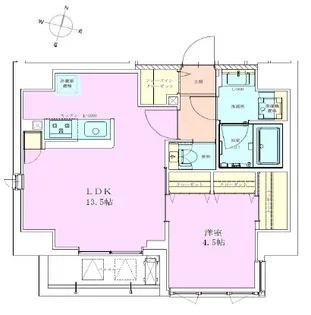恵比寿レジデンス参番館【8階】の間取り