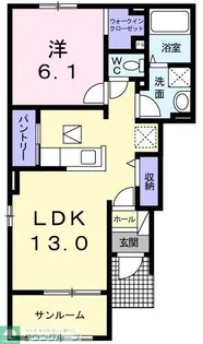 プリムローズ B【1階】の間取り