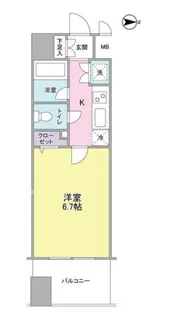 プロスペクト・グラーサ広尾【7階】の間取り