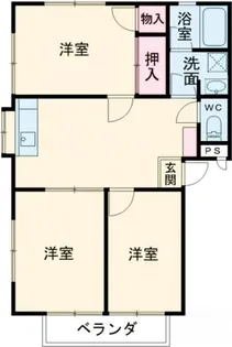 レジデンス赤坂 B棟【1階】の間取り