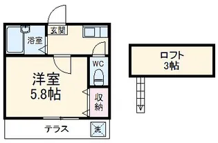 フォレスト古庄【1階】の間取り