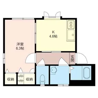 メゾン・ド・ボヌール・エステ【2階】の間取り