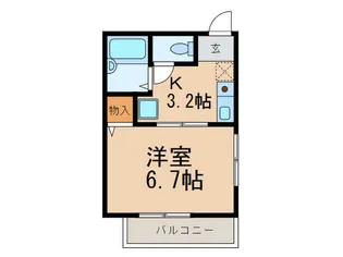 ハイムワカマツ【2階】の間取り
