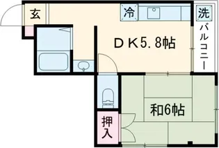 マンション南風【3階】の間取り