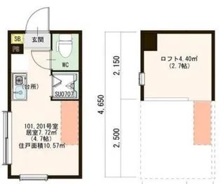 東京都板橋区幸町【アパート】の間取り