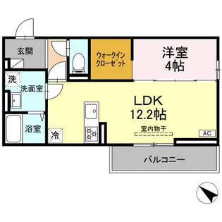 CLASSEUM盛岡駅前 III【2階】の間取り