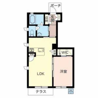 ルミエール・ヴェールC【1階】の間取り