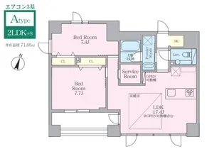 SELENE御殿山 セレーネ御殿山【3階】の間取り