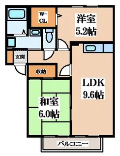 ココ・ソレジオA【2階】の間取り