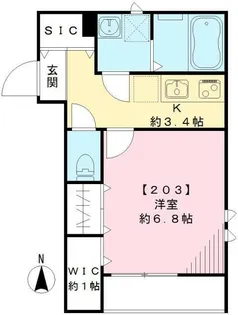 エスパシオ フェリス【2階】の間取り