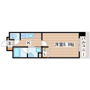 エルスタンザ仙台駅東【6階】の間取り