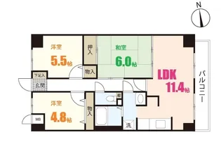 スカール藤田【6階】の間取り