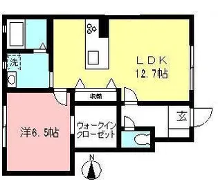 グリーンヴィラI【1階】の間取り