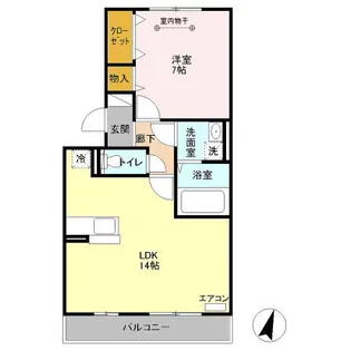 ブライトコート【3階】の間取り