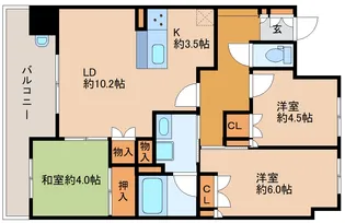 サンメゾン大津エルド【5階】の間取り