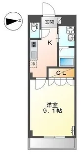 パラシオン平塚【2階】の間取り