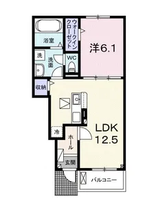 クリエイト北ノ台II【1階】の間取り