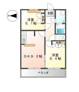 イーストリバーIII【1階】の間取り