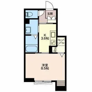 グランポルト津新町【1階】の間取り