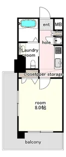 No.70 HARBOR SOUTH TOWER【17階】の間取り