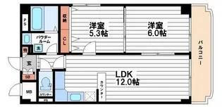 ジオナ松屋町【5階】の間取り