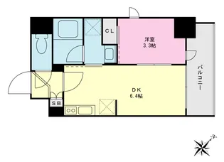 プライムネクサス南蒲田【7階】の間取り