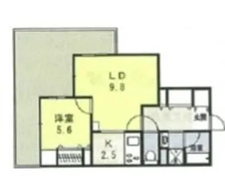 シャンテ伊勢原【4階】の間取り