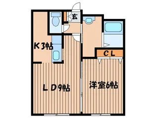 シャルム37【2階】の間取り
