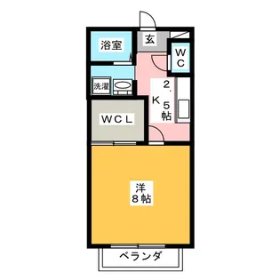 はぴねす【1階】の間取り