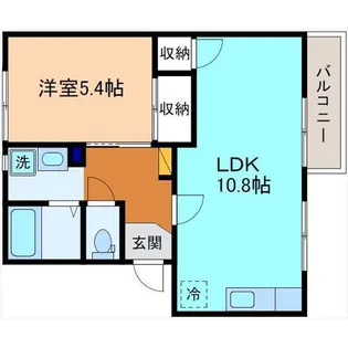 ワイズハウスII A棟【2階】の間取り
