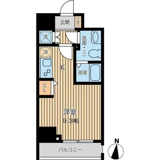 CITY SPIRE 三ノ輪II【9階】の間取り