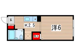 ユーコーポA【2階】の間取り