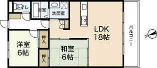 グレイスカワイI【1階】の間取り