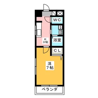 エクセラン広見【4階】の間取り