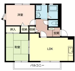 ブラウンヒルズ東山B棟【2階】の間取り