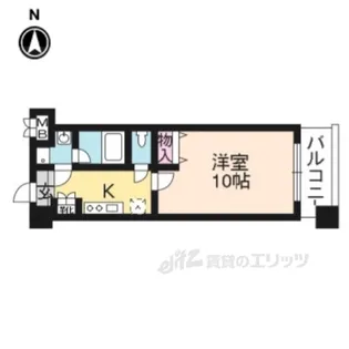プラネシア星の子山科三条【9階】の間取り