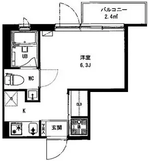ユーロ代々木公園【2階】の間取り