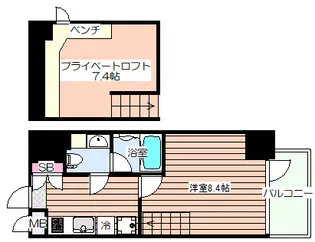 リセス大阪イースト【5階】の間取り