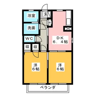 メゾン ド プロヴァンス G【1階】の間取り