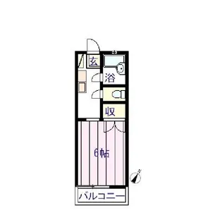 第5中村ハイツ【2階】の間取り