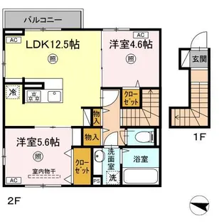 ソラーナII【2階】の間取り