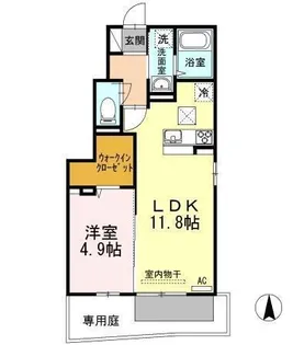 ZEFIRO【1階】の間取り